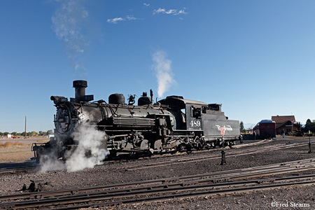Cumbres and Toltec Scenic Railroad Steam Engine 489 Joining to the Train